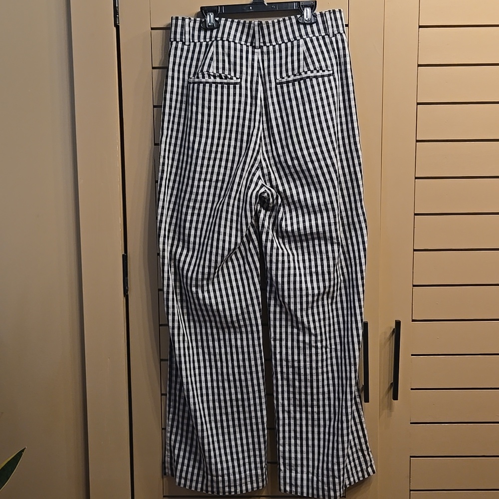 Everlane The Draper Pleated Pant (Buttersmooth) Khaki/black Checker Size 6 Short - Picture 6 of 8